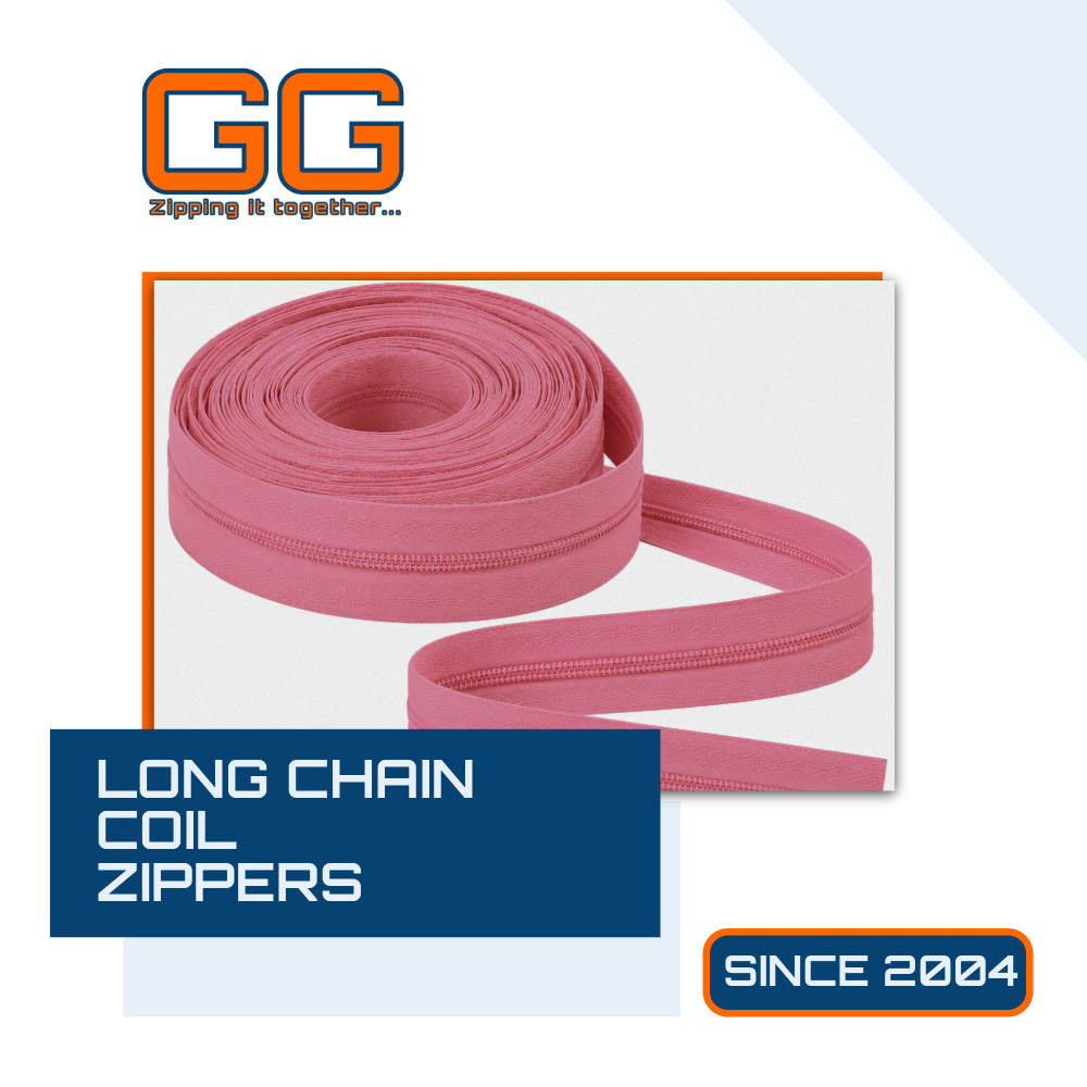 Standard Coil Zippers - Long Chain