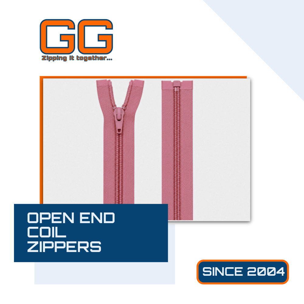 Standard Coil Zippers - Open End